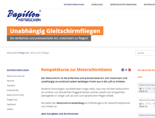 Tablet Screenshot of motorschirmfliegen.de
